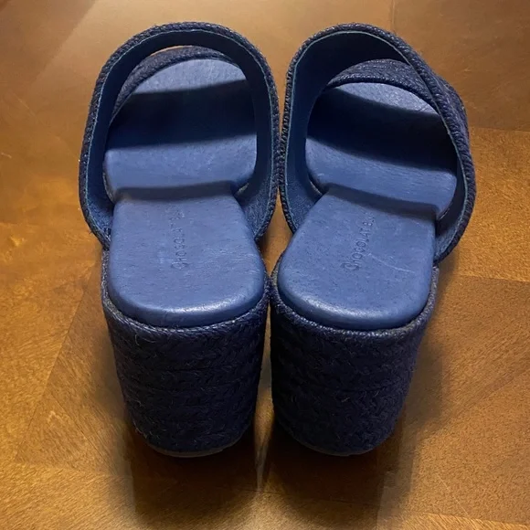 Chocolat Blu Navy Platform Sandals - Picture 5 of 5